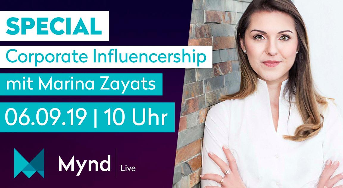 Ich freue mich schon mit der wunderbaren Aileen Barz über #corporateInfluencership zu sinnieren im Livestream von <a href="/Mynd_DE/">Mynd</a> und meine Erfahrungen zu teilen. mynd.com/de/live