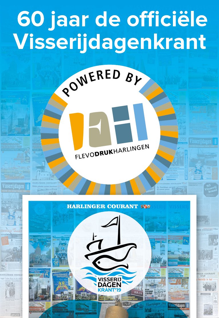 De officiële Visserijdagenkrant ism <a href="/visserijdagen/">Visserijdagen Harlingen</a>. Dit jaar alweer de 60e uitgave 😀 <a href="/hacourant/">Harlinger Courant</a>