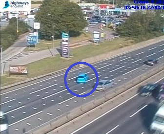 HighwaysEAST's tweet photo. #M1 J11A to J12, Lanes 4,3 and 2 (of 4) closed due to a broken down vehicle. Traffic officers en route. Please approach with caution and observe the signals set. #ToddingtonServices https://t.co/36cIA9yQDb