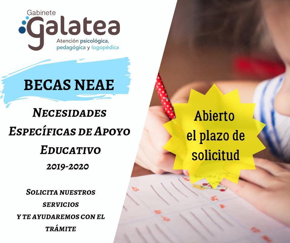 GalateaGabinete's tweet photo. Recordamos que ya está abierto el plazo para la presentación de la ayuda para alumnos/as con necesidades específicas de apoyo educativo para el curso 2019-2020 hasta el 26 de septiembre 
#becasneae #NEAE # https://t.co/kKA7ZhNOzy
