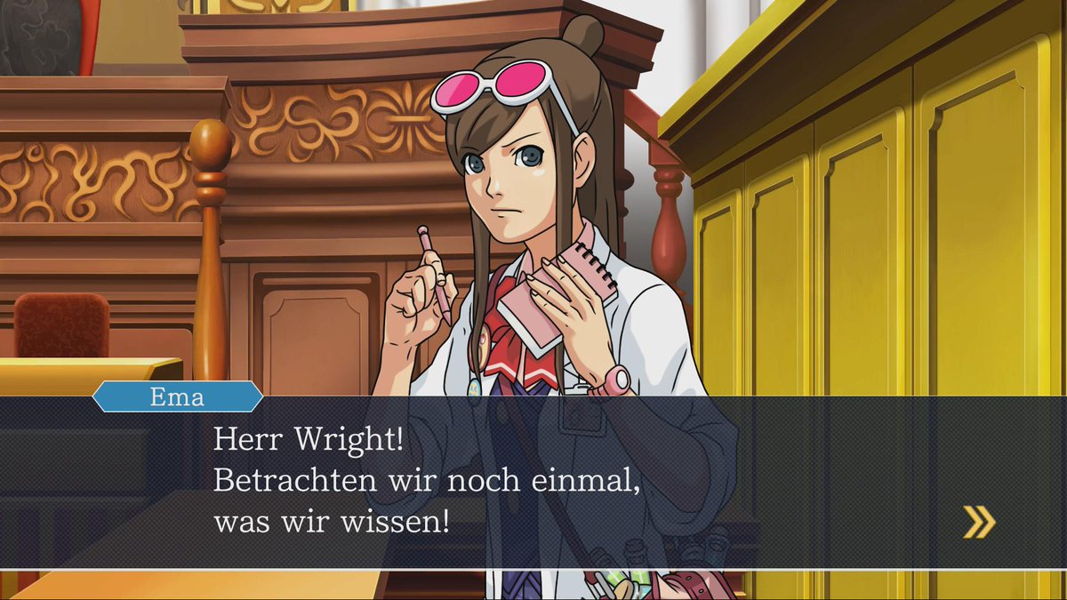 Rendition Det er det heldige pølse Ace Attorney on Twitter: "🗯️EINSPRUCH!🗯️ Five additional languages are  now available for Phoenix Wright: Ace Attorney Trilogy for Switch, PS4,  XB1, and PC, including French, German, Korean, and Traditional and  Simplified Chinese!