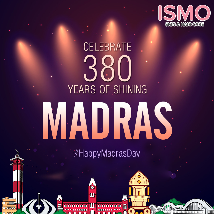 Ismoclinic's tweet photo. Let's Celebrate the pride of the shining city as MADRAS turns 380 years old today.

Happy Madras Day !!

#HappyMadrasDay #chennai380 #chennaiisanemotion https://t.co/TjldG2plS8