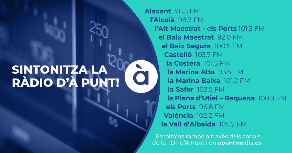 AlrasAPunt's tweet photo. 📻 En @AlrasAPunt d'@apunt_media us hem preparat:
👤 #TemadelDia #AlRasDretsConsumidors.
☕ #CafédelTemps amb @BeatriuCardona i @Miquel_R.
🔭 #LaNitalRas amb #AmadeoAznar.
🤝 #GentqueSuma amb @Pilar_Almenar.
🎸#EstrellesRock amb @alexzahinos.
👉 https://t.co/Smb7zqrFS3 https://t.co/sQmdYT8daS