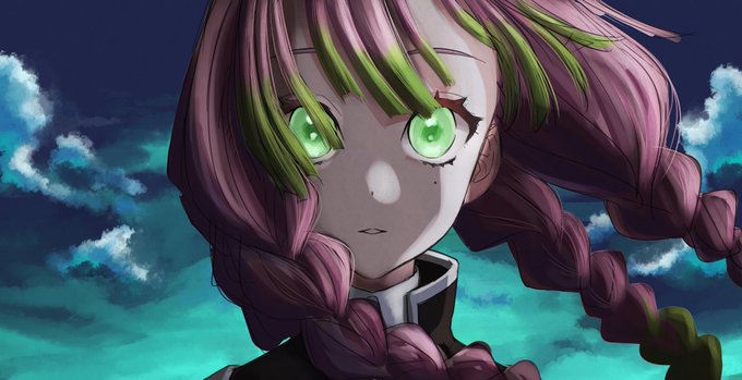 そそぎさんがTwitterに投稿した甘露寺蜜璃(鬼滅の刃)のイラスト。