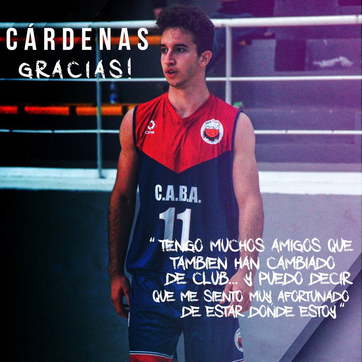 cabalhambra's tweet photo. No se nos olvida nuestro jugador más joven y comprometio de este club, nuestro 11 fav ❤️

Dani Cárdenas (@danicardenasc11 ): “Tengo muchos amigos que también han cambiado de club... y puedo decir que me siento afortunado de estar donde estoy”.

Gracias de corazón ❤️
#soydelcab🏀 https://t.co/cBRFcpqwFO
