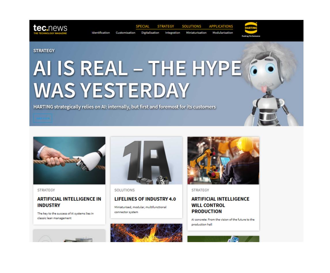 HARTING_MID's tweet image. Do you need inspiration, orientation or support for your decisions? Visit the HARTING technology magazine for many interesting articles:

tecnews.digital/en

#tecnews #HARTINGMID