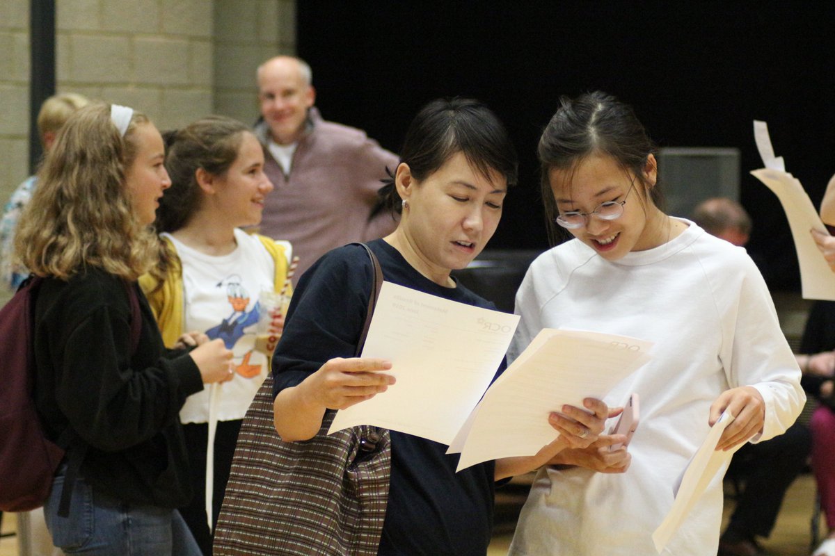 OxfordHighSch's tweet photo. Can we all please spare a thought today for all the #Year11 parents out there, for whom #GCSEResults2019 is also an extremely nerve-wracking moment? We were so glad to see so many of you here today, and to share in your journey! #GCSEmotion @TheOxfordMail https://t.co/gPpDI96JkD