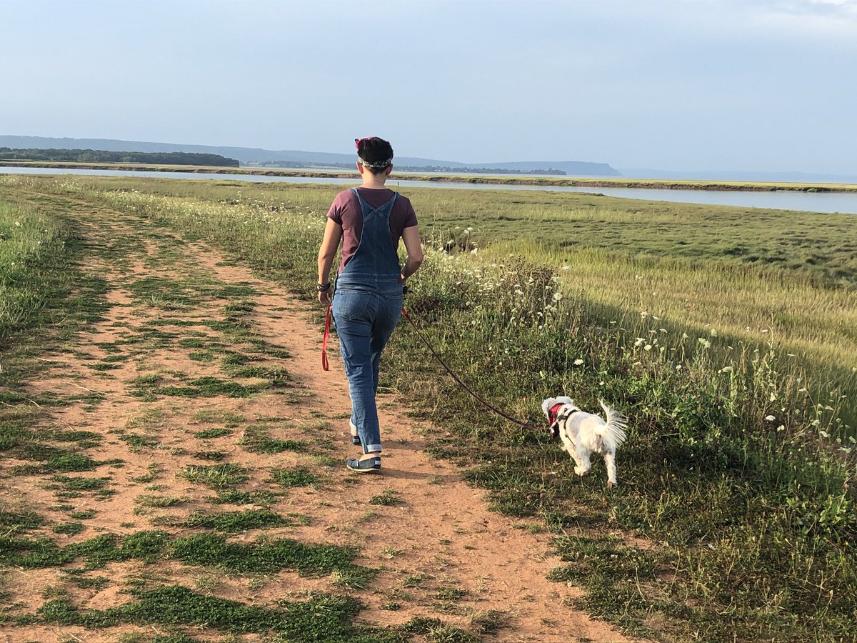 HRisInnovative's tweet photo. Spent a day with Dd in Wolfville and now the journey back from the homeland begins. Just me and the DEE-OH-GEE. 1885 kms . #SeeYouIn6Weeks #OnTheRoadAgain #PlaylistReady #PodcastSet https://t.co/wBiR8y9gHR
