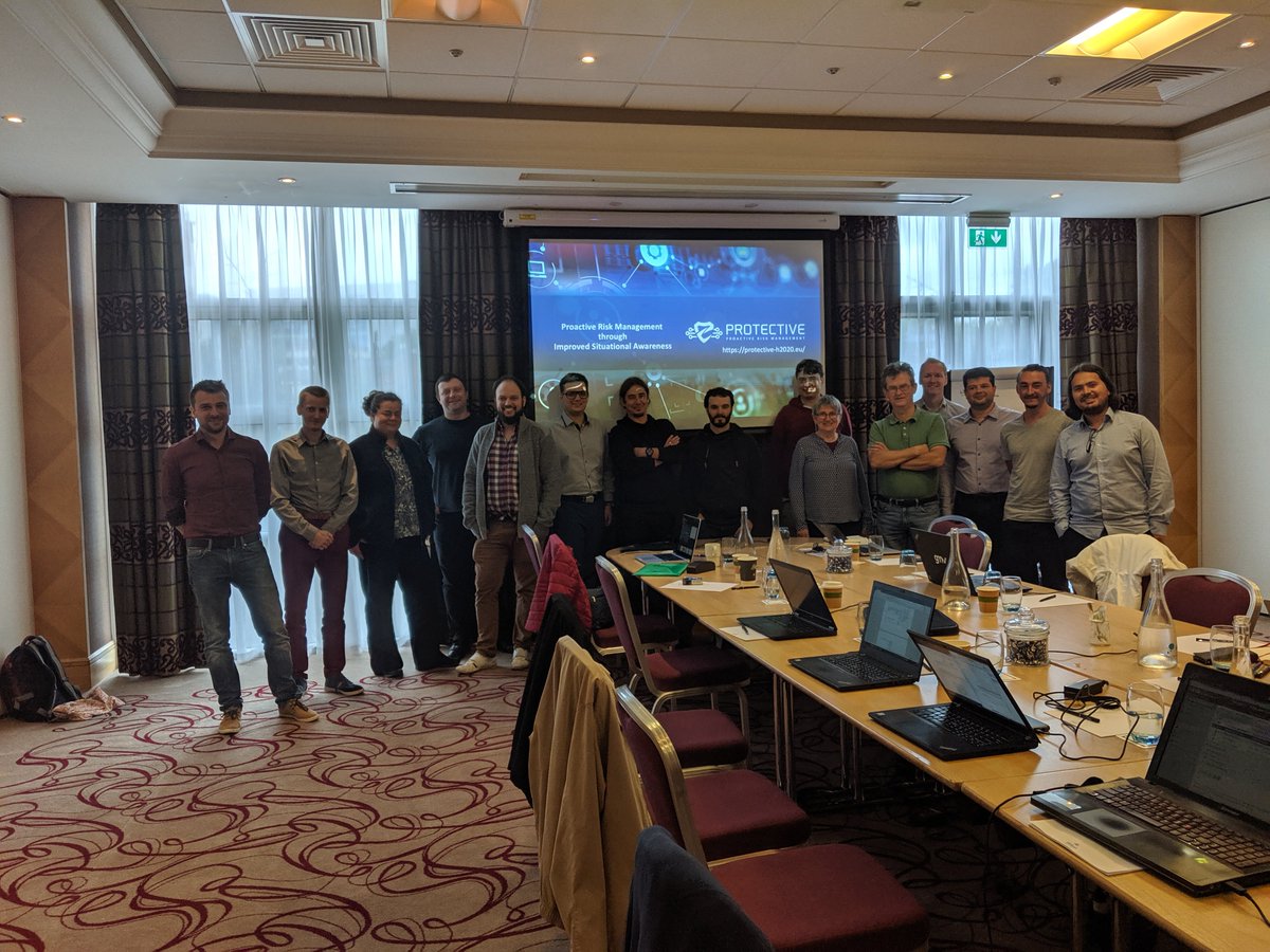 PROTECTIVE team at the final project F2F August 22 in Dublin -
 celebrating completion of  a successful project !