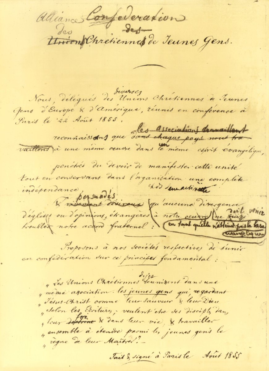 Today it is a very special #TBT... it happened 164 years ago in Paris:  the adoption of the #ParisBasis, our first mission statement