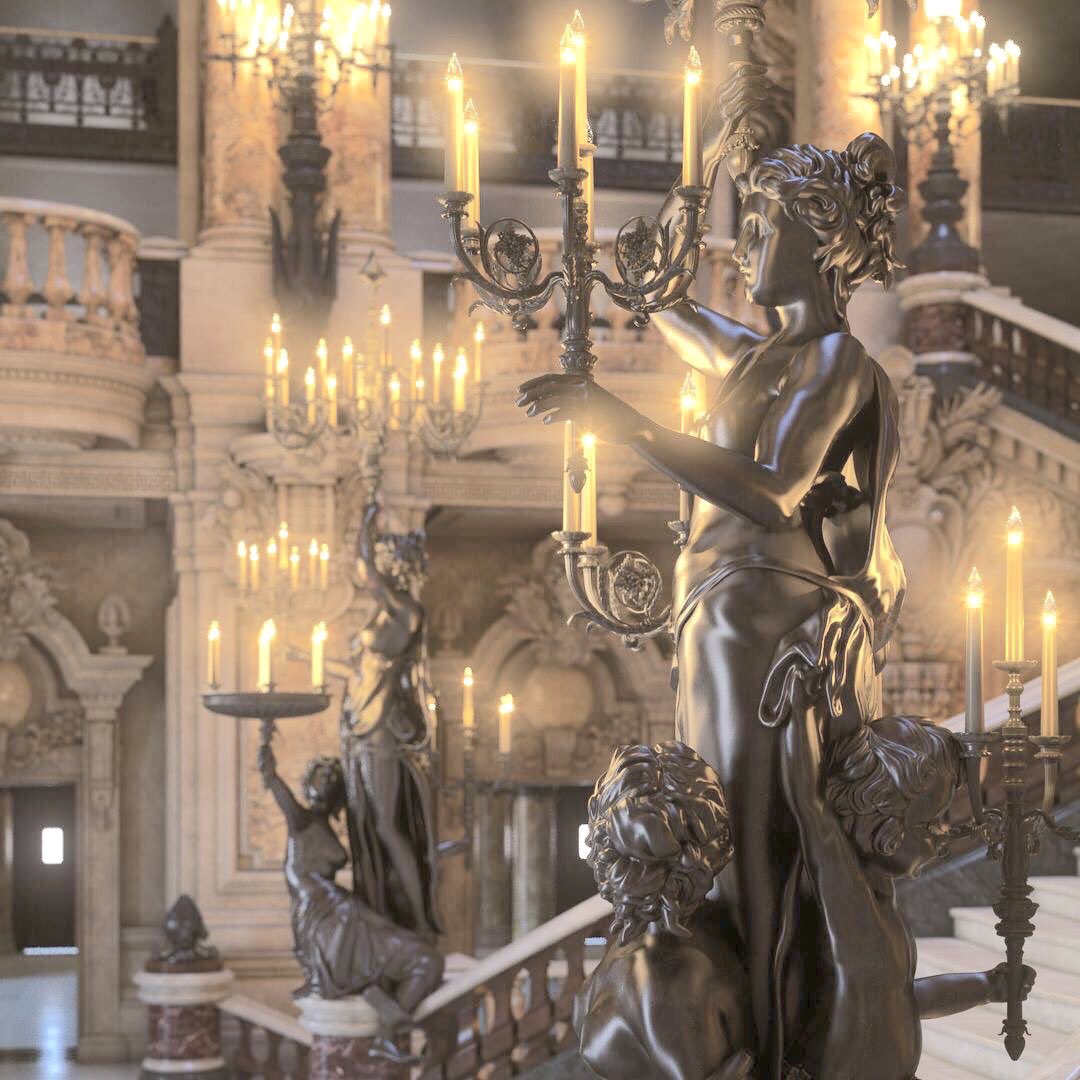 poeticartwork's tweet photo. Opéra Garnier, Paris https://t.co/fXnY4wWDQm