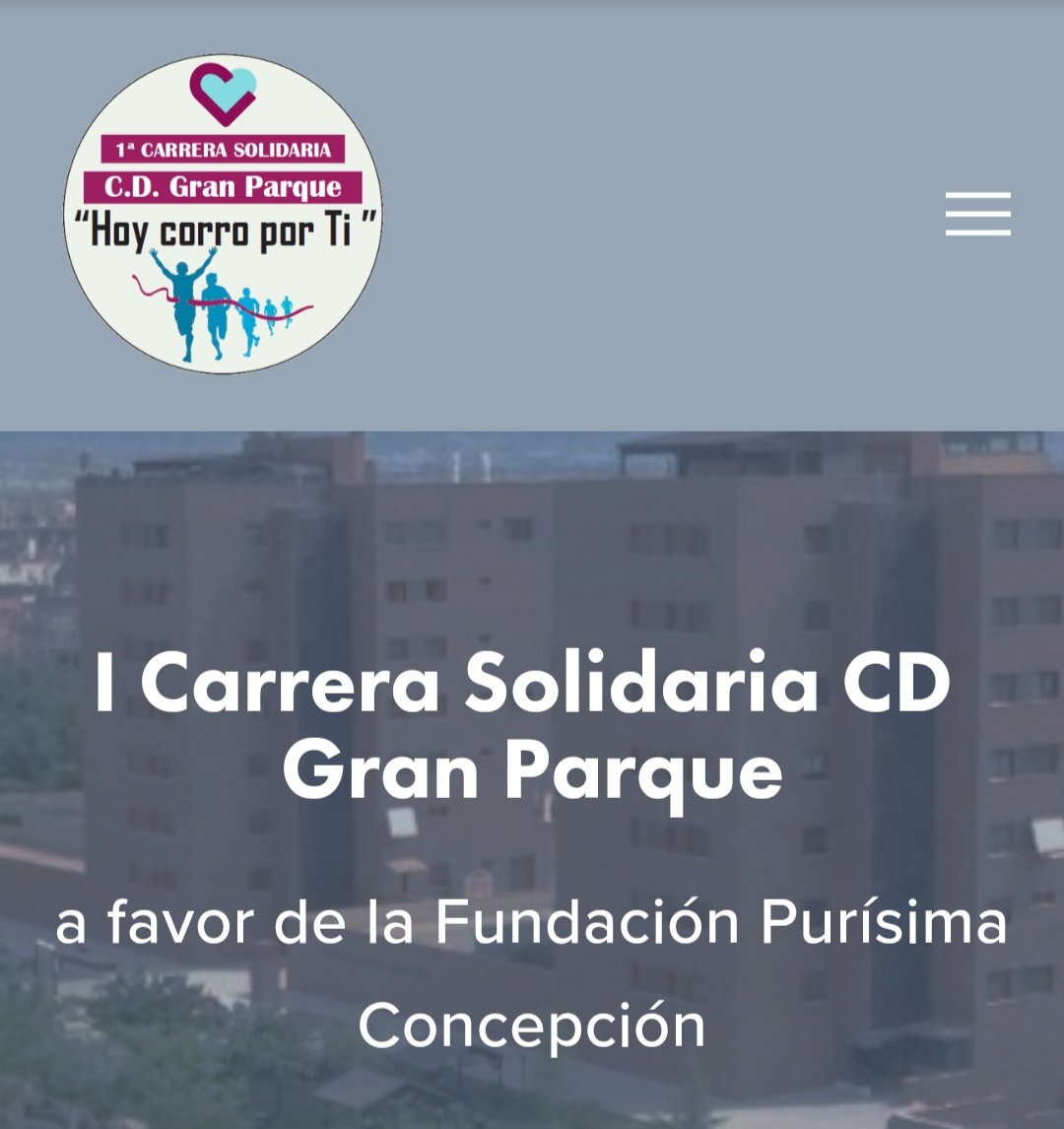 ¿Te la vas a perder? Entra e infórmate en: carrerasolidaria.cdgranparque.com ¡¡Contamos contigo!!