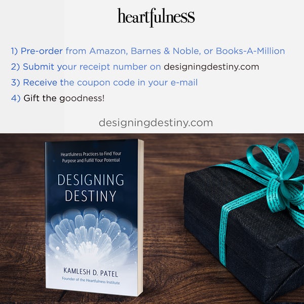 HeartfulnessTO's tweet photo. Who are you grateful for? Pre-order #designingdestiny and gift them 7 hours of Udemy courses on Meditation & Consciousness by @kamleshdaaji absolutely free ($20 value). Gift you Gift them 🙂
#Giftivism #ThankfulThursday #Daaji #Heartfulness https://t.co/hZvBFkK4gs
