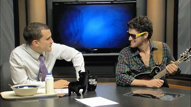 robcanan's tweet photo. #TBT to me channeling my inner Paul Shaffer with my dear bud @pieromenor on his sketch comedy/talk show Midnight Breakfast With Piero Menor. We thought we were hilarious. Just look at these young studs! Miss my LU fam. #lindenwood https://t.co/2hqZLsGT1Y https://t.co/shwS7CIX8m