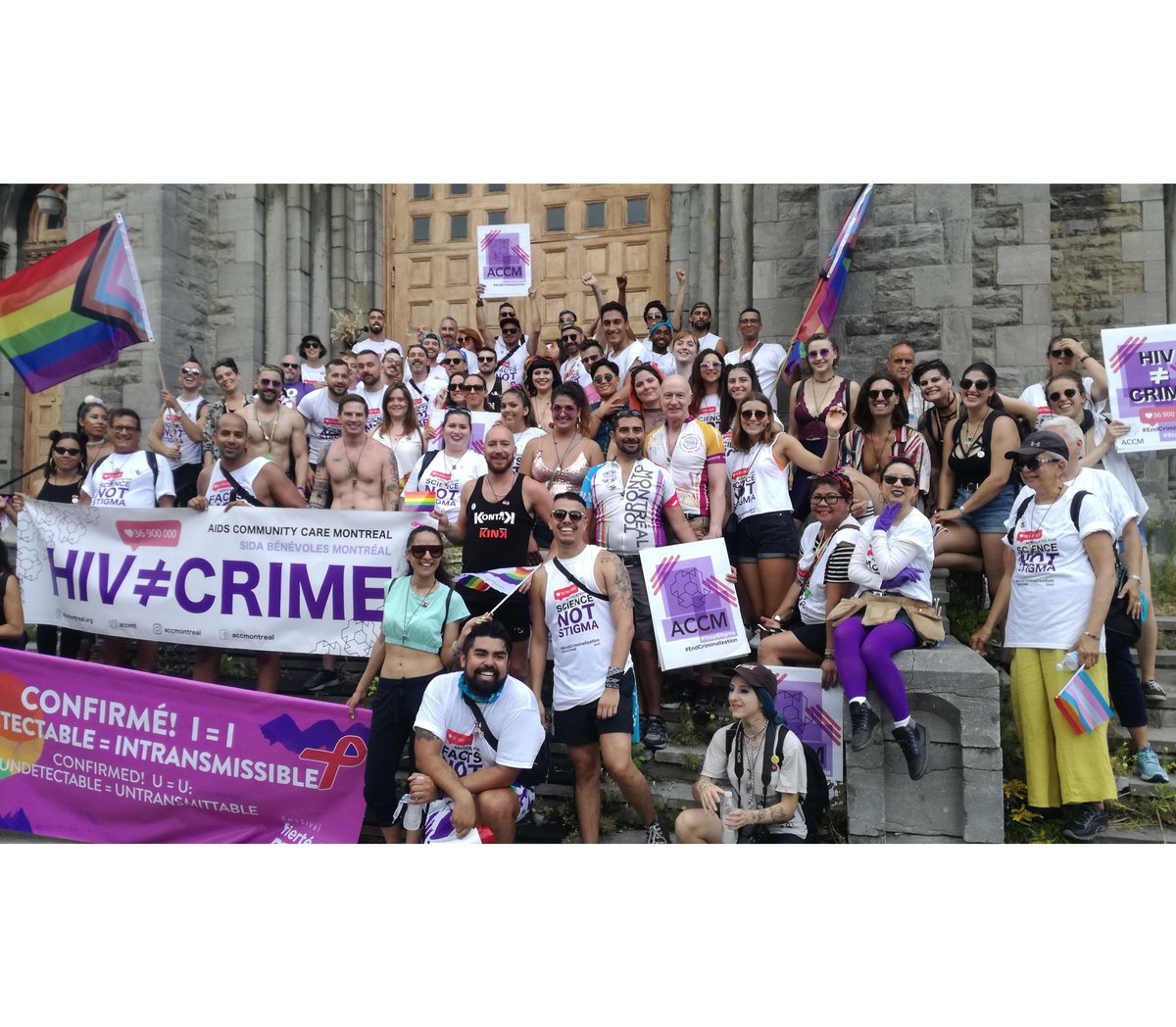 #TBT to an amazing Pride Parade. #EndCriminalization #StopStigma #ChemSexSupport #DoNotTokenize  #UequalsU #HIVisNotACrime #ACCMpride