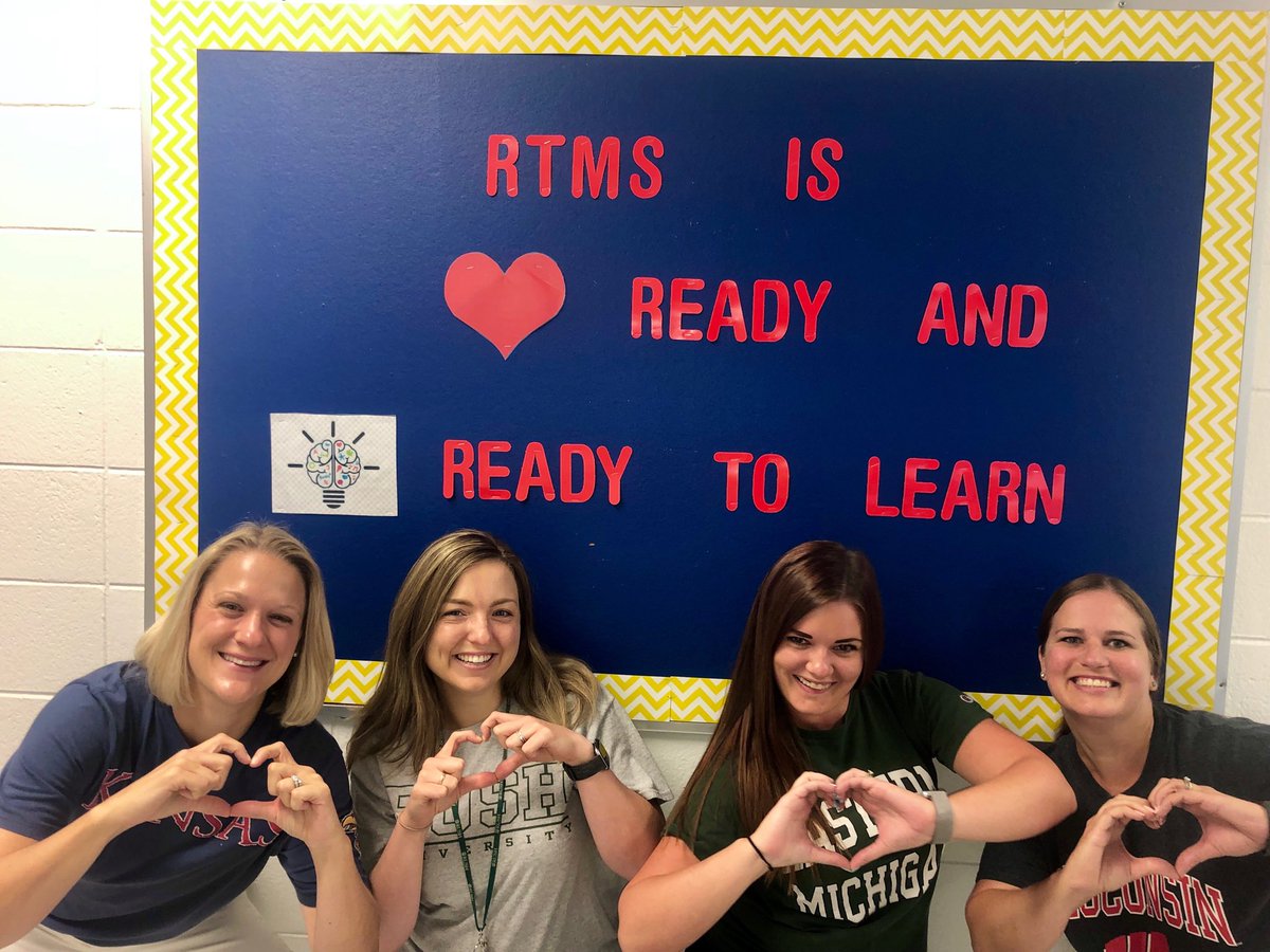RTMSHealth's tweet photo. ⁦@RiverTrailsMS⁩ SEL Team is Heart Ready &amp; Head Ready as we kickoff the 2019-20 school year!! #rtmslearns https://t.co/dawXYuNMPN