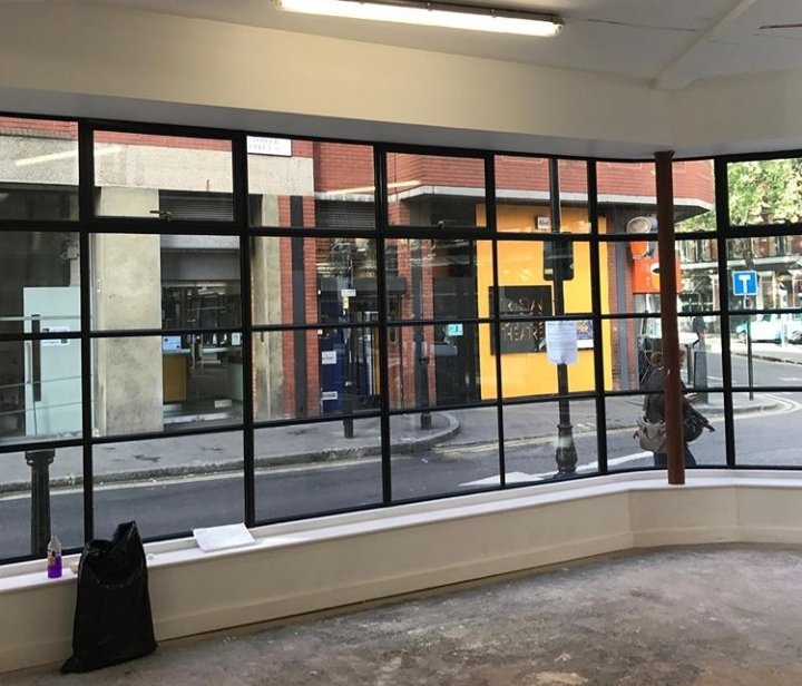 FixingsSword's tweet photo. Shop front in central London, curves are never simple ......unless we do it #shopfront #steelwindows #steelscreens #architecture #london_city_photo https://t.co/ictj1ufHDv https://t.co/8zn0t7WG57