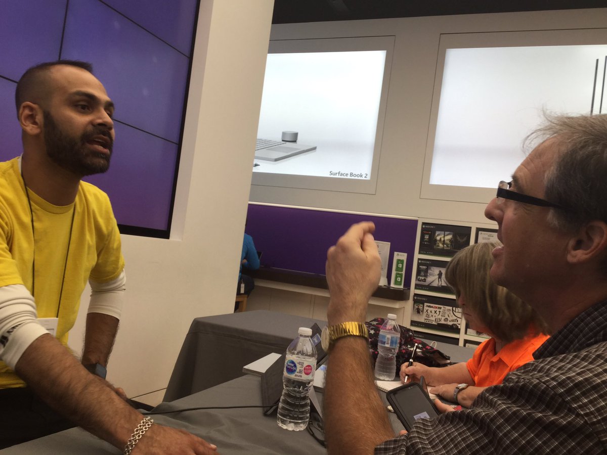 A2A11y's tweet photo. At our MeetUp in @MicrosoftStore Eaton Centre, we reviewed #accessibility features to help us in our businesses. #Microsoft Team Chat was delved into deeper & how to use #PresentationTranslator in #MicrosoftTeams Chats. Thanx Tamal (Microft Rep) for your knowledge & humour #A11y https://t.co/sxb9DbwqgN