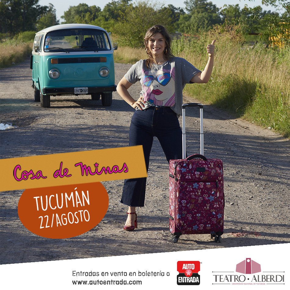 HOY! <a href="/DaliaGutmann/">Dalia Gutmann</a> hace #CosaDeMinas en TUCUMÁN! Te esperamos en el Teatro Alberdi a las 21.30hs para reírnos con ruido! 🤣
Entradas en la sala y <a href="/Autoentrada1/">Autoentrada</a> Ver a reír! 🎉