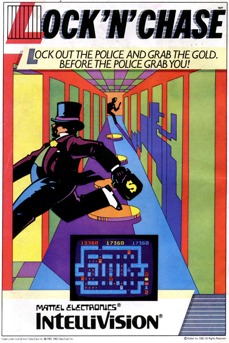 comicbookads's tweet photo. Lock’N’Chase ad 1981
Lockout the Police and grab the gold.
#mattel #intelivision #locknchase https://t.co/ECLqwctYaa