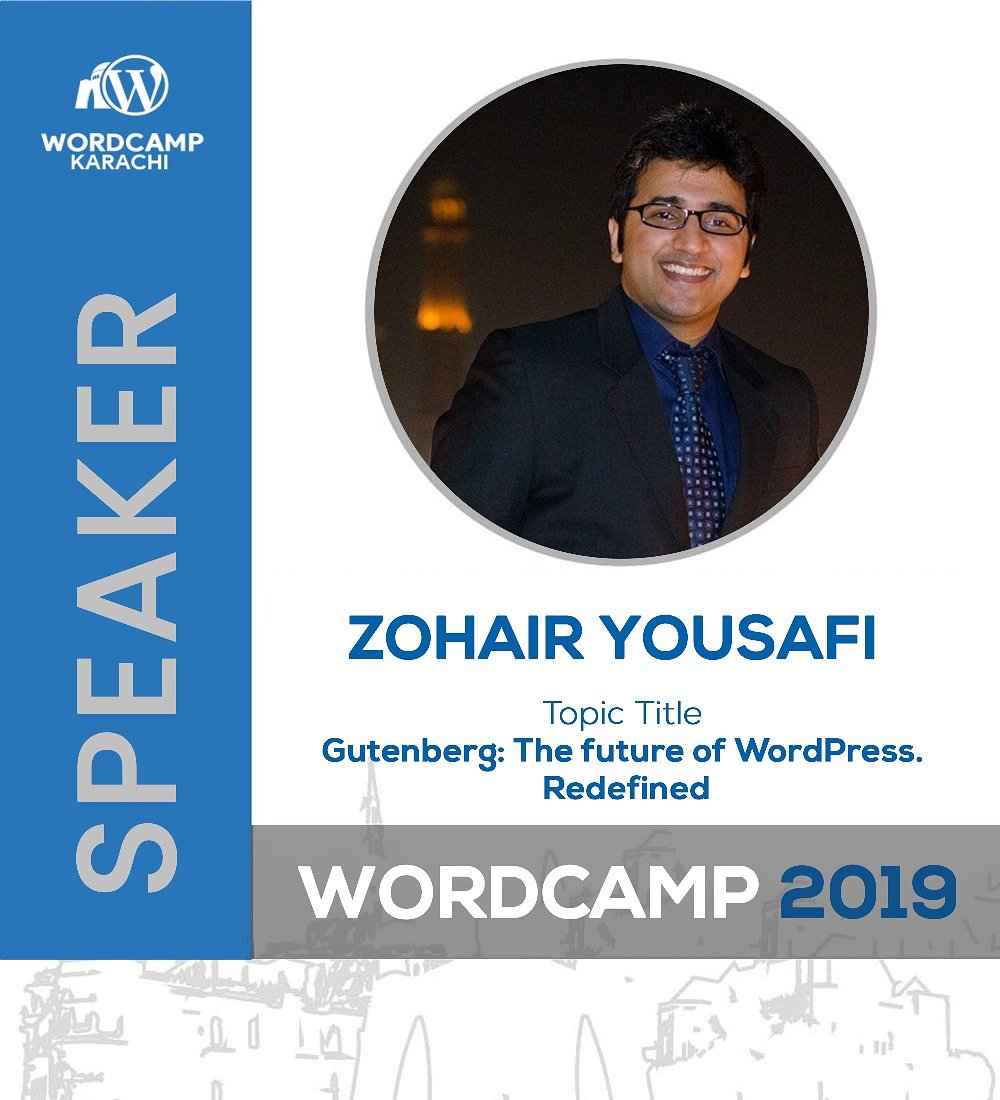 WordcampKarachi's tweet photo. Meet our new speaker ZOHAIR YOUSAFI.
Currently working for Automattic, Zohair has been engineering happiness for https://t.co/0lRCZNzAvL users for the past 2 years!

Witness him and many renowned speakers on 24th August 2019, in WORDCAMP KARACHI 2019.

#WORDPRESS #WCKHI #WORDCAMP https://t.co/idTjUUCb2I