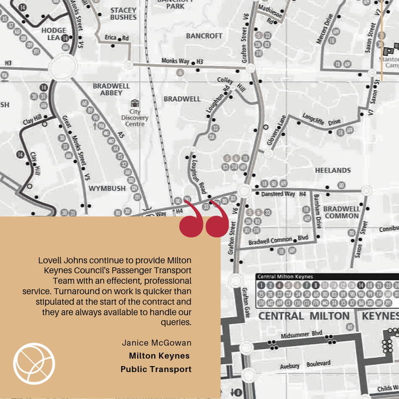 Lovell_Johns's tweet photo. We're always delighted to hear positive feedback from our clients, our recent work with Milton Keynes Council and bus mapping is no exception!
Read all about this success story here: https://t.co/ObrrOZcDFf
#busmaps #routemapping #transport #public #MKmaps https://t.co/hp9dxAnDsj