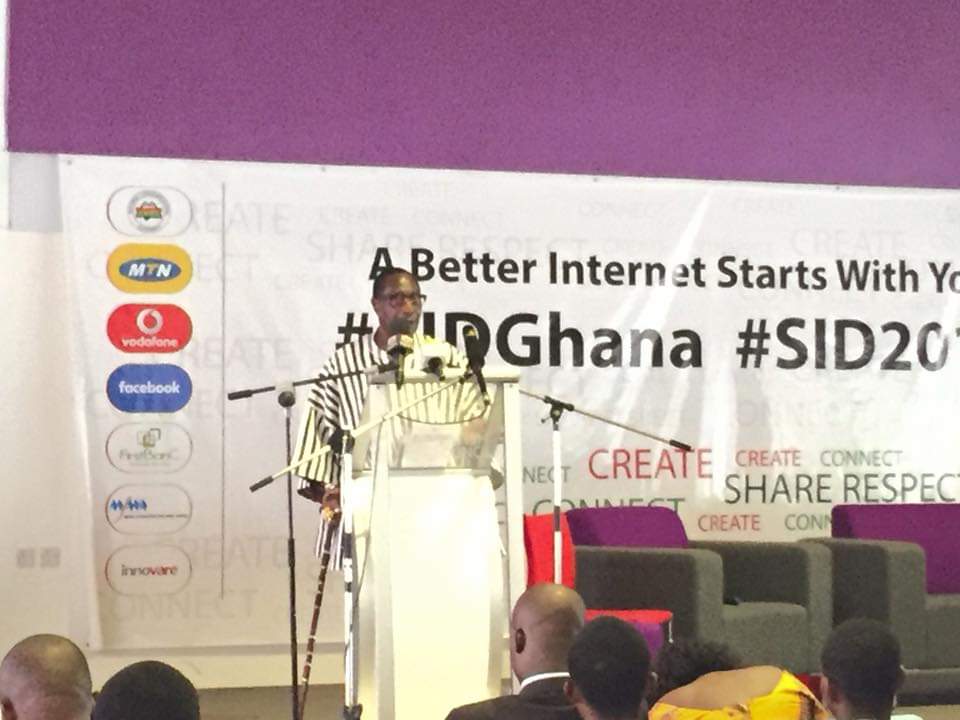 COnlineAfrica's tweet photo. TBT: Safer Internet Day.The collective responsibility of protecting children online includes everyone. #Media #TraditionalRuler and chairman #COP Steering committee. #SID2018 #Media4ChildSafety @ajsarpong @AwoAdvocates @FiifiBrew11 @theafricafeeds @TheAsabea @Nayabingy https://t.co/MxgdzL2v3A