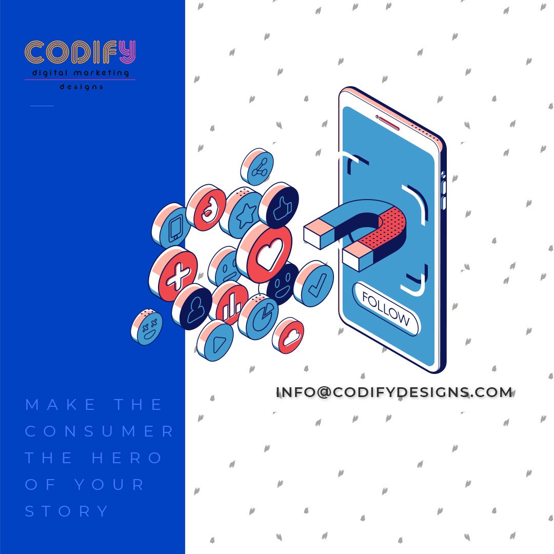 Codify_Designs's tweet image. At Codify Designs, we believe that your Consumer should always be the hero of your marketing story!Does your marketing follow the above philosophy?

#digitalmarketing #seo #smo #SMM #digitalmarketingagency #marketing