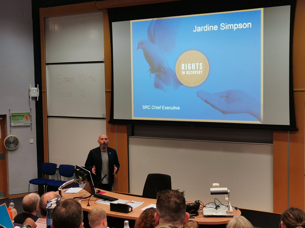 SuzieSAS's tweet photo. @Jardine_SRC welcoming everyone on behalf of @SRConsortium to  #RightsRespectRecovery event in #Stirling today https://t.co/XryJPIMw5l