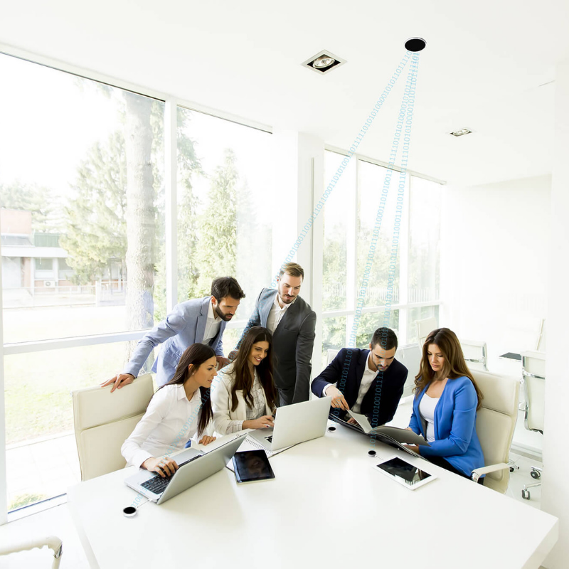 oledcomm's tweet photo. 👍 @oledcomm enters the race for professional performance with #LiFiMAX, High-speed internet through invisible light. The first ceiling module to offer internet connection through light to 16 users simultaneously, covering 28 m2 (92 ft).
https://t.co/DO1vGHOK01 https://t.co/l2kqaZH9uF