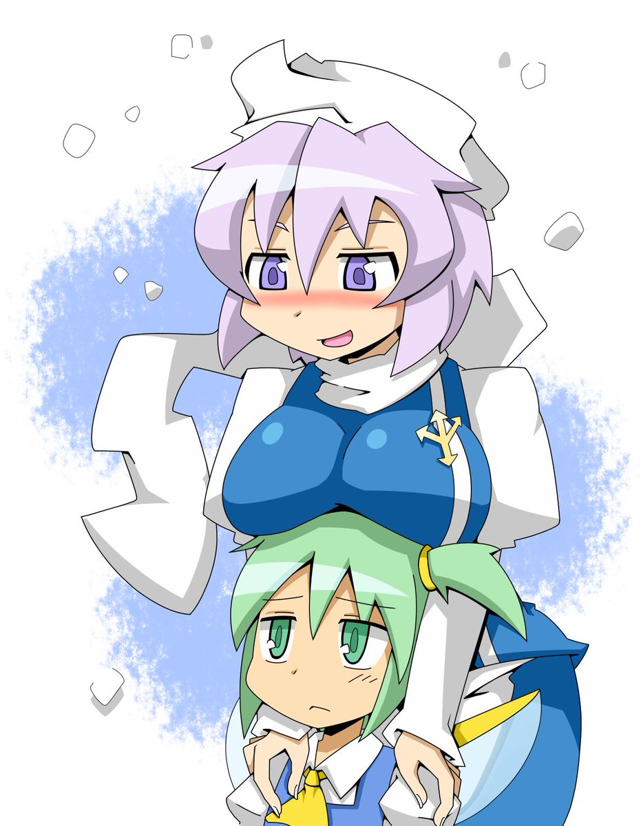 これは2011年頃に描いた東方のレティとチルノと大妖精です 