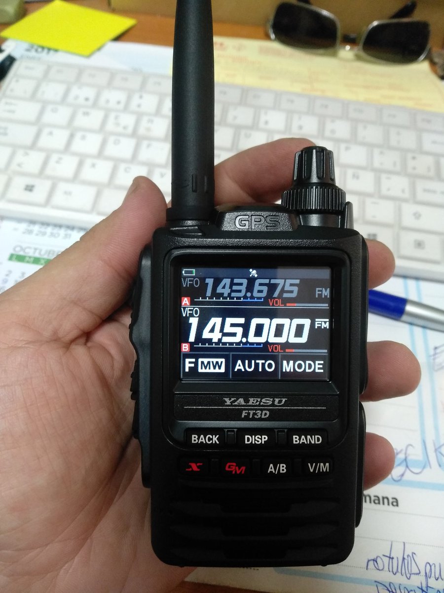 ea5bwr's tweet photo. #hamr New #Yaesu #FT3DE arrived, time to test #APRS and #YSF with #DVMega via #android decide, need more time to experiment with it. https://t.co/J28GANk0Z3