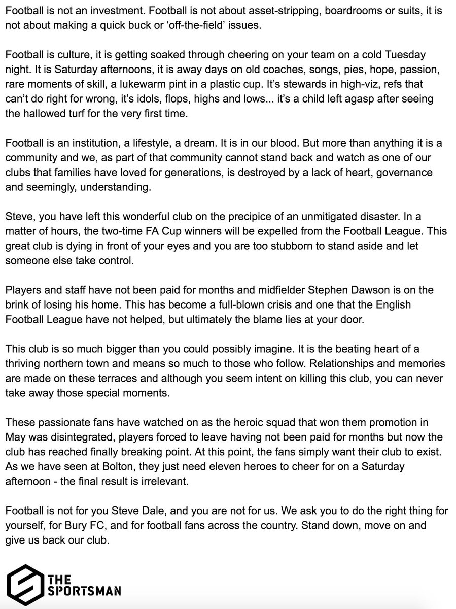 The Sportsman On Twitter An Open Letter To Steve Dale -