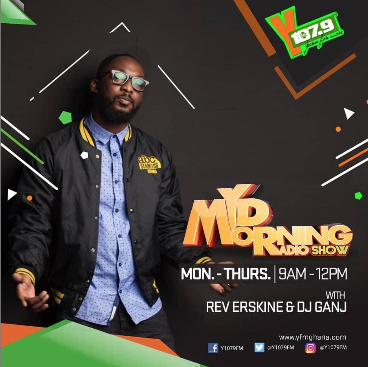 Y1079FM's tweet photo. Good MYD MORNIN', to all our listeners!!
#MMRS w/ @RevErskineGH x @DJGANJ x @KwesB is on @Y1079FM right now!!
Tune in and join in on the goodness!! #MydMorningShow #YArtsAndCulture https://t.co/QgtKO08guz
