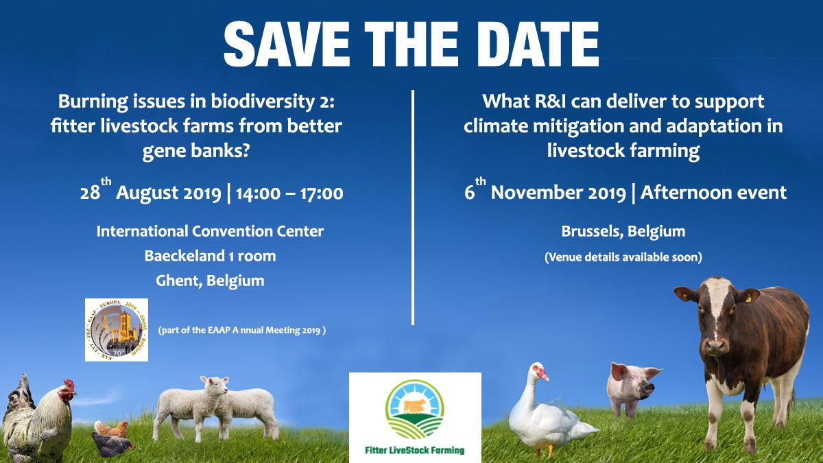 GplusE (@gpluse_eu) on Twitter photo SAVE THE DATES 28/08 (Ghent) & 6/11 (Brussels)!Join 2 workshops on #sustainablelivestock to know about solutions&mitigation actions towards an environmentally friendly #livestockfarming, organised by #FitterLivestockFarming Group.Know more: bit.ly/2Hk7MRL <a href="/EAAPofficial/">EAAPofficial</a> SAVE THE DATES 28/08 (Ghent) & 6/11 (Brussels)!Join 2 workshops on #sustainablelivestock to know about solutions&mitigation actions towards an environmentally friendly #livestockfarming, organised by #FitterLivestockFarming Group.Know more: bit.ly/2Hk7MRL <a href="/EAAPofficial/">EAAPofficial</a>
