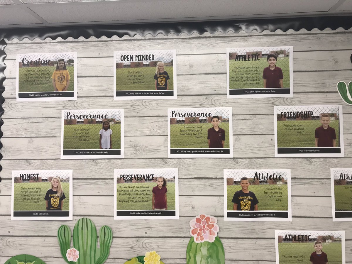Our 4th grader’s goals are on POINT!! 🌵🌵🌵 They selected a word, quote, and goal to strive for this year! <a href="/SchwarzkopfElem/">Schwarzkopf Elem</a> <a href="/HCPSArea2/">HCPS Area 2</a>