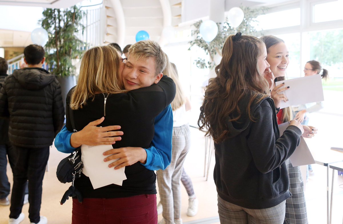 Our photographer @iainbuist1971 captured the reactions of students celebrating their GCSE results at @kentonschool