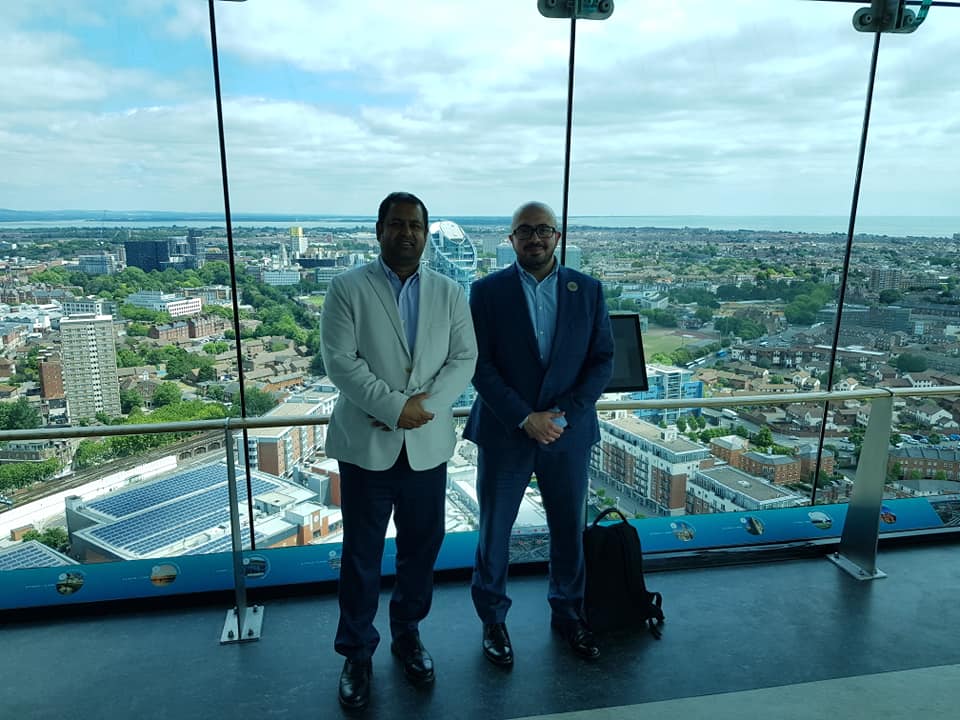 TCLGlobal's tweet photo. Amr Fahhad from @dmuleicester, visited @TCLGlobal office, Portsmouth. https://t.co/bm1mwk1yzK