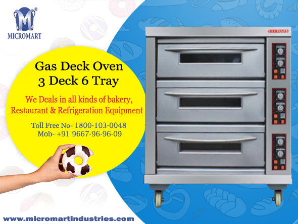 Micromartindust's tweet photo. Berjaya Gas Deck Oven 3 Deck 6 Tray
We deals in all kinds of Bakery Equipment
Email- info@micromartindustries.com
Website- https://t.co/6qGtWgBfzj
Toll free no- 1800-103-0048
Mob- +91 9667-96-96-09
#bakery_machine #bakery_equipment #deckoven #gasoven #bakeryoven #electricoven https://t.co/uWlyPYkInT