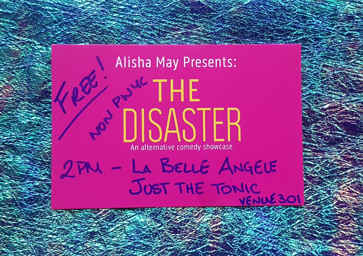 uk_disaster's tweet photo. Woot! TODAY'S the first day of The Disaster UK at #edfringe19! Eek!
Super exciting times! @GraveStClaire @samnicoresti @aimeecooperform @fabbakewellboy &amp; Katherine Plumb will be making funniest for you!

2pm @ La Belle Angele.  Come down for a FREE SHOW and watch silliness ensue! https://t.co/tRlUw3b7Ch