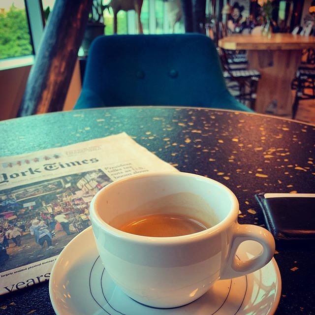 Finally the local coffee place is open again after their summer vacation. Time to fill the void and catch up on that caffeine intake! ☕️☕️☕️ #espresso #espressoshot ift.tt/30pjqCn