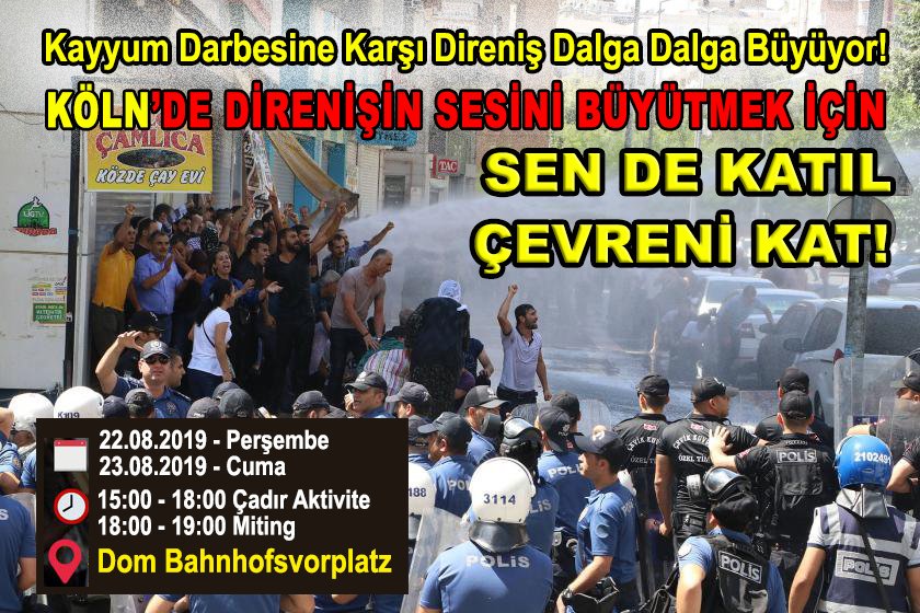 Kayyum Darbesine Karşı Direniş Dalga Dalga Büyüyor!
#KayyumDarbesineDurDe