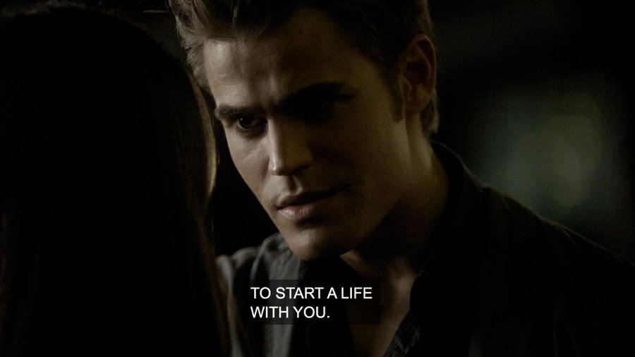 I don't think people really understand how possessive this line is, that fact that he had already decided he was gonna start a life with her WITHOUT elena's knowledge and before she even met him and the fact that this is so one-sided is SOOO creepy.