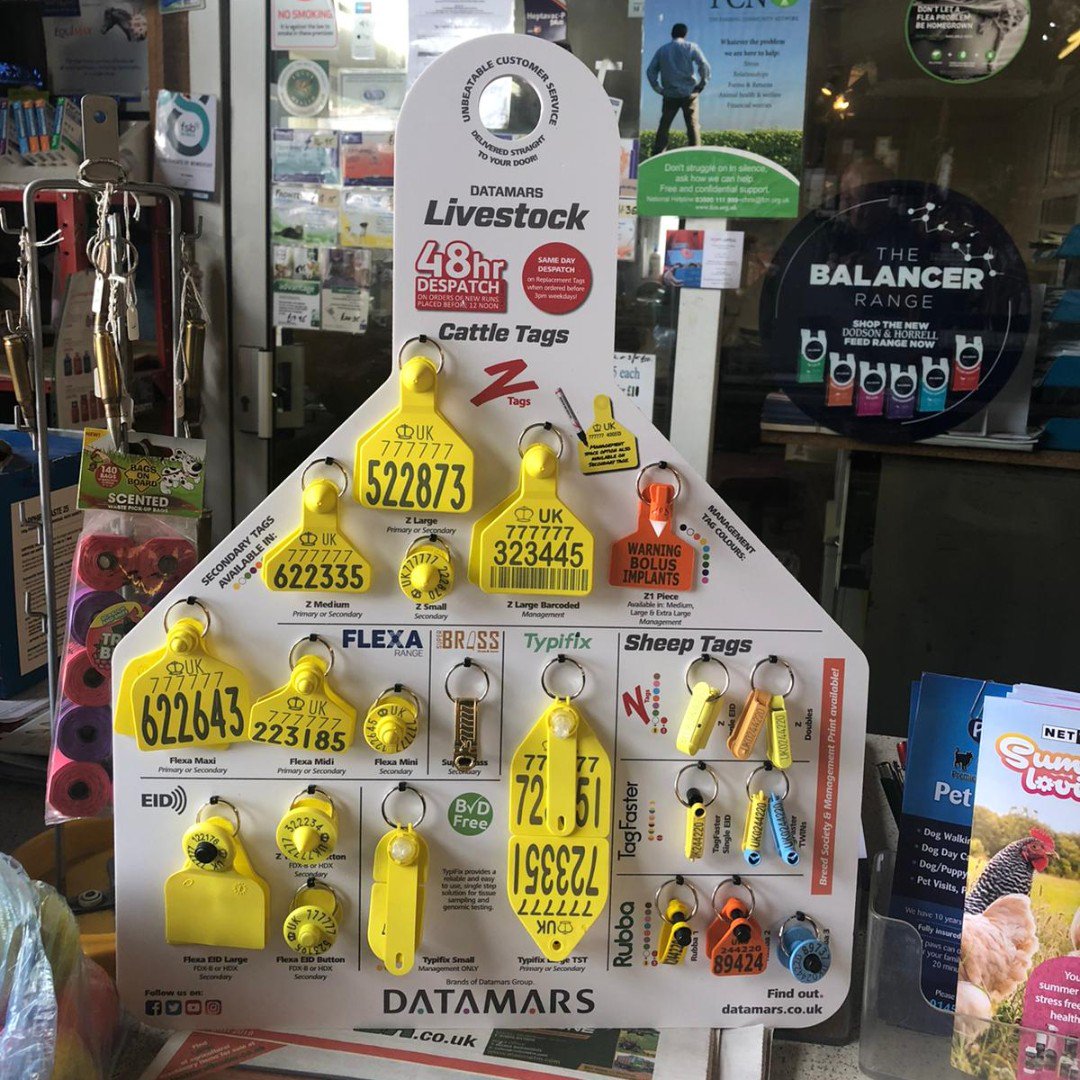 DatamarsEurope's tweet photo. ๐ Look out ๐ for our new Livestock Identification tag boards in your local merchants store! If you see one, take a #selfie in front of it, tag the store and us in it to be entered into a #prizedraw to #win a #Ztag branded Kaiwaka Clothing jacket worth ยฃ200!
#Competition https://t.co/af5k2xPaCD