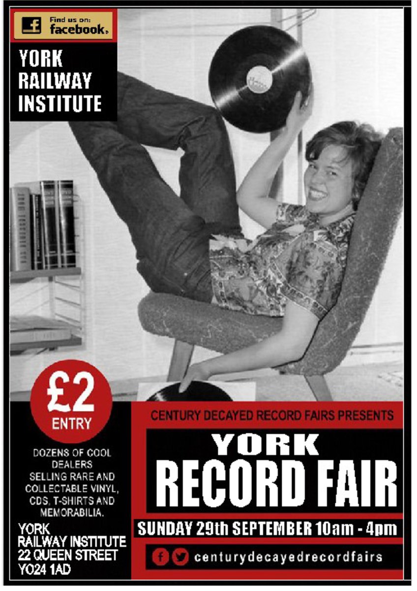 centurydecayed's tweet image. A new record fair for York city centre featuring some of the North's finest record dealers 
#Yorkshire #yorkshire2019  @yorkpress @yorkuniversity @YorkEvent @Welcome2Yorks @yorkshirepost