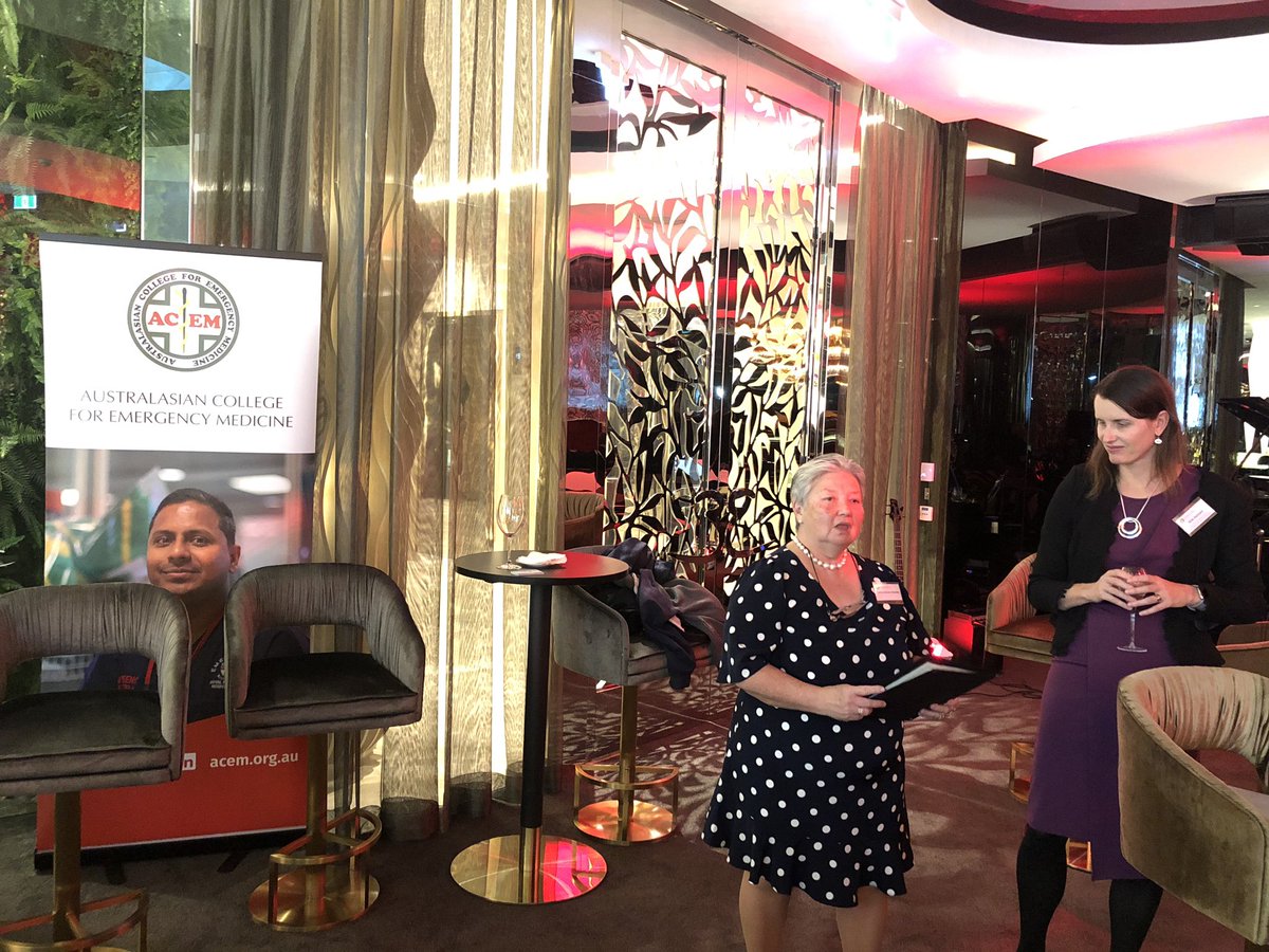 joncheah's tweet image. @hansendisease thanking senior FACEM Dr Sylvia Andrew-Starkey for her service in Queensland @acemonline #networkingevening