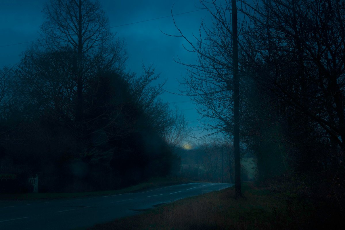 Recent from my 'Drive By' series. This is the digital version, I'm printing the negatives to make a gum print of it. #driveby #fineart #fineartphotography #limitededition #landscapephotography #landscape #nocturne #twilight #photography