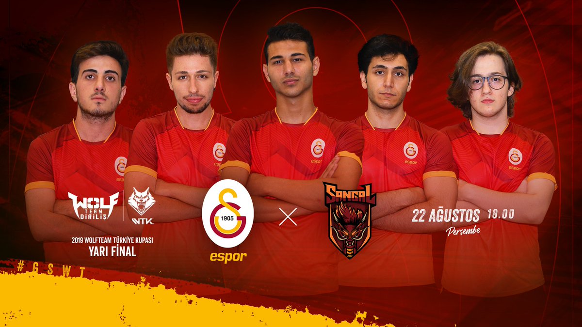 GSEsports's tweet photo. MAÇA DOĞRU | 2019 Wolfteam Türkiye Kupası yarı finalinde Sangal Esports ile karşılaşacağız. 

🆚 Sangal Esports
🏆 2019 Wolfteam Türkiye Kupası 
🗓 Yarı Final (3 maçlık seri)
📆 22.08.2019
🕕 18.00
#⃣ #GSvSNG #GSWT 🦁 https://t.co/aO53ajw63G