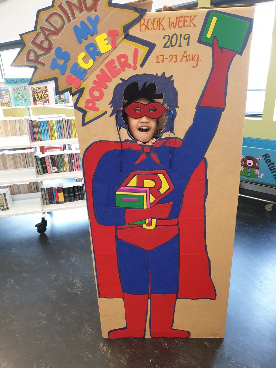 GlengalaPS's tweet photo. Everyoneโs loving our Reading is Our Secret Power photo booth in the LLC ๐๐ฆน๐ผโโ๏ธ๐๐ฆน๐พโโ๏ธ๐ #bookweek #readingismysecretpower #GlengalaPROUD https://t.co/7avl3tEKyf