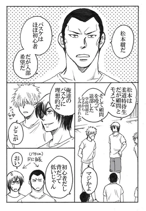松本樹がはじめてバスケ部に来た日 